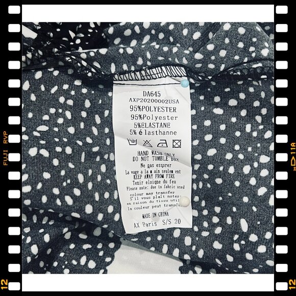 AX PARIS One-Shoulder Polka Dot Ruched Dress - Size US 10 / UK 14  - Brand New - Picture 8 of 9